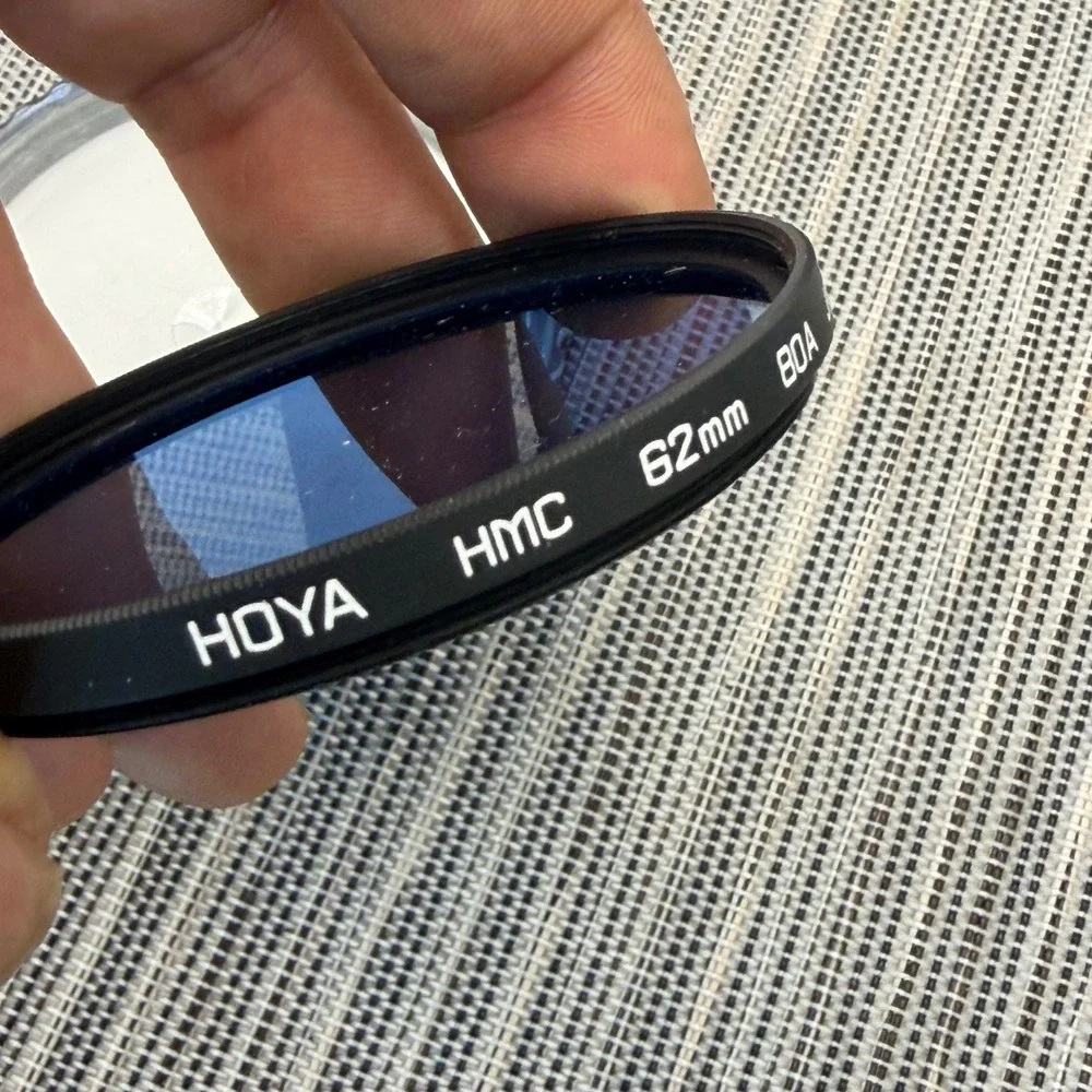 Hoya HMC 80A Blue Conversion & Ambico Polarizer 8945 Camera Lens Filters 62mm